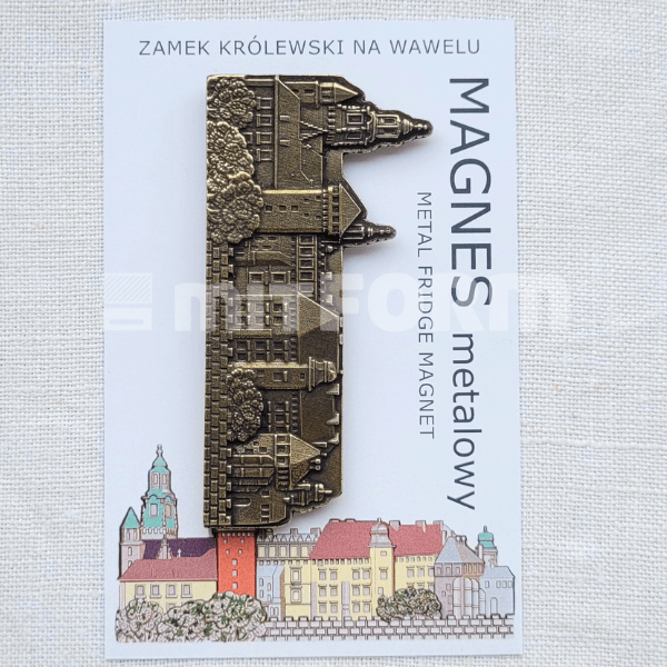 magnes i tekturka widok na Wawel